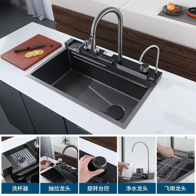 Thickened Kitchen Sinks Stainl - đánh giá và giá Home Improvement Kitchen Set