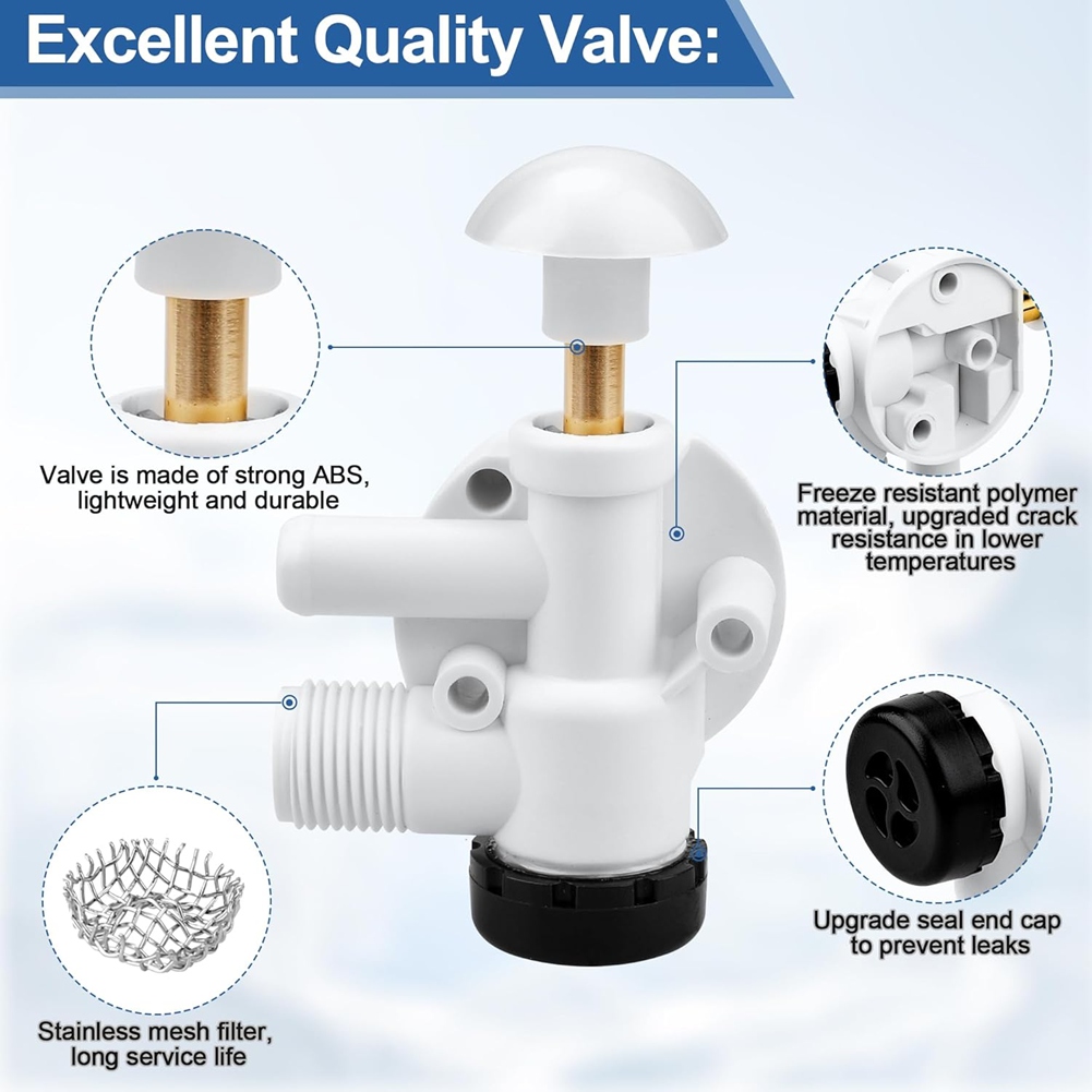 AEA7-385314349 RV Water Valve  - đánh giá và giá Toilet Flush Valve