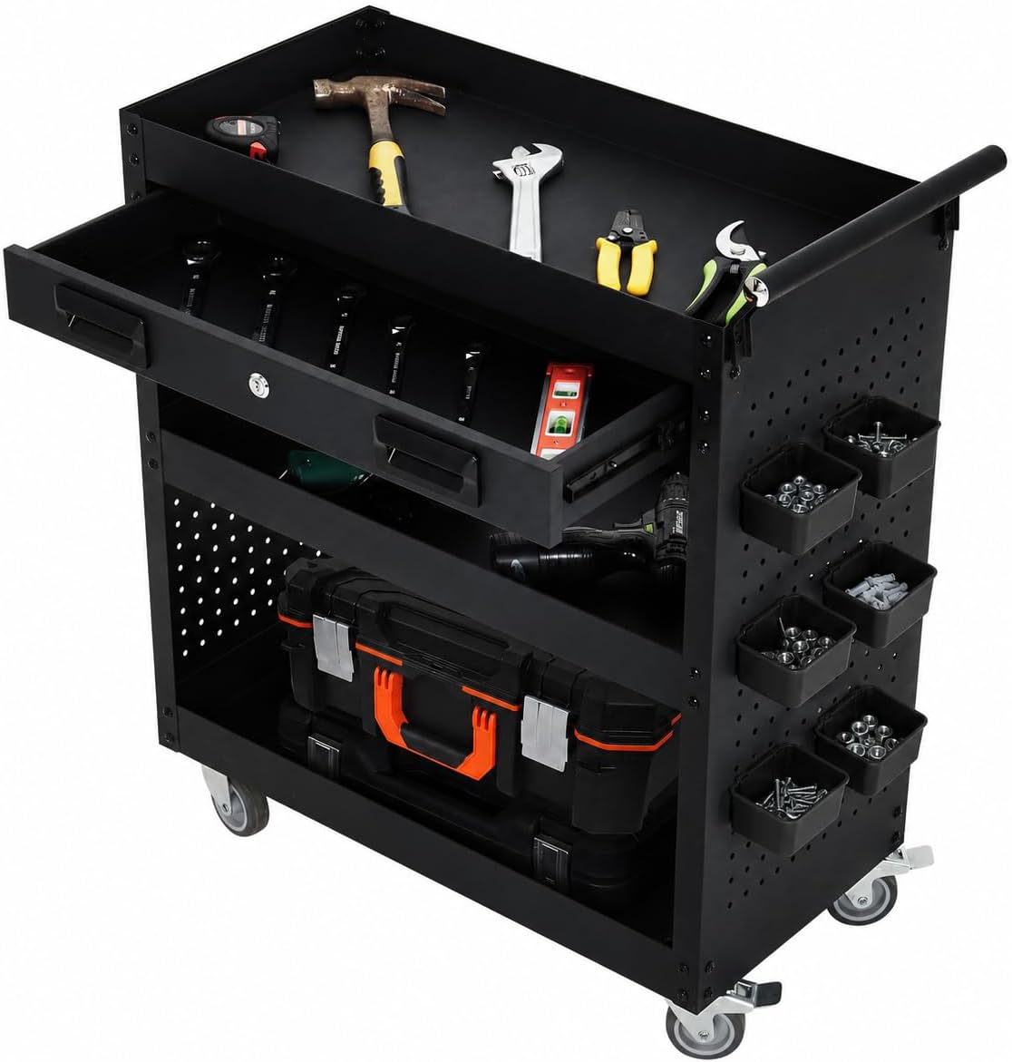 Tacleekii 27inch Tool Cart wit - đánh giá và giá Home Improvement Outlet Stores